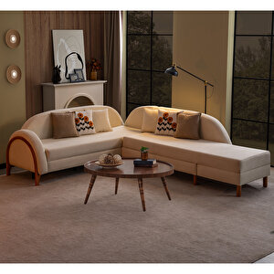 Cavissa Home Living Cavis Bohem Yataklı Sandıklı Köşe Koltuk Takımı Sağ Köşe