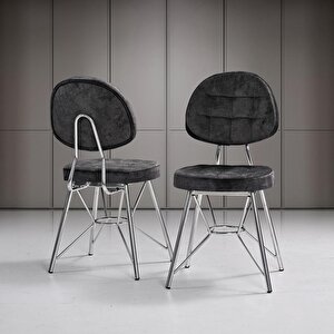 Gaye Beyaz Mermer Masa & Gözde Krom Benç Takımı Takımı Hdr1272 - Md