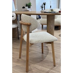 Ahşap Polo Sandalye Gürgen Ağacı Yemek Sandalyesi - Kişiye Özel Değiştirilebilir kumaş