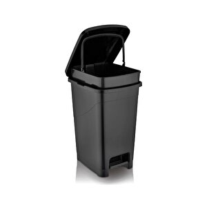 Srl-3030 Slim Pedallı Plastik Çöp Kovası İç Kovalı 40 Lt Siyah