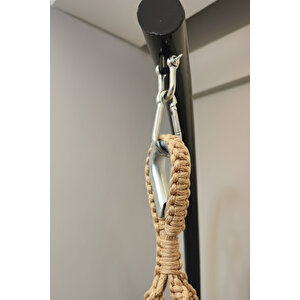 Tek Kişilik Makrome El Örgüsü Salıncak (bej) Mis38003bej (sadece Salıncak)