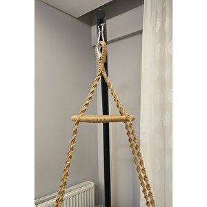 Tek Kişilik Makrome El Örgüsü Salıncak (bej) Mi̇nder Ve Aski Demi̇ri̇ İle Mi̇s38003bejma