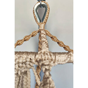 Tek Kişilik Makrome El Örgüsü Salıncak Minderli (bej) Mis38001bejm / (salıncak Ve Minder)