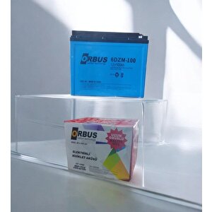 12v 100amper  100ah 3 Tekerlekli̇ Elekri̇kli̇ Araçlar İçi̇n Jel Akü - Ebatlar: 224x150x178mm