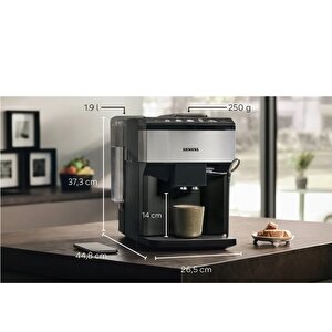 Siemens Tp517r03 Tam Otomatik Kahve Makinesi Eq500 Classic Paslanmaz Çelik, Siyah