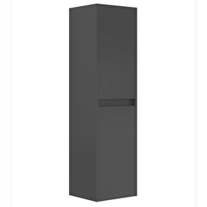 Arno Kapaklı 40 Cm Banyo Boy Dolabı Parlak Antrasit