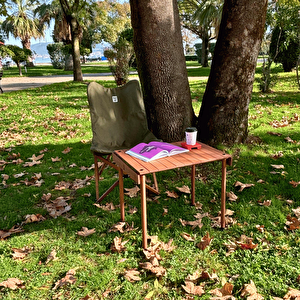 Bag The Joy Trailtop Ahşap Katlanır Kamp Masası -45*60*50cm