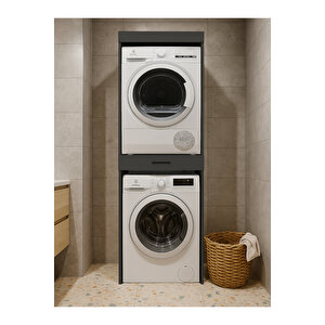 Fika Kurutma Ve Çamaşır Makinesi Dolabı Çok Amaçlı Dolap Banyo Dolabı Antrasit