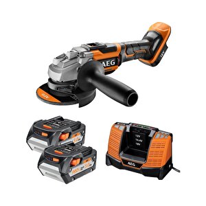 Aeg Bews18-125blli-502c 2x5.0ah Çift Akülü Kömürsüz Avuç Taşlama - 4935464417