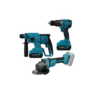 4235 Akülü Vidalama, Kırıcı-delici, Taşlama Kömürsüz 20 V + (2 Adet 4.0 Ah Akü Ve Hızlı Şarj Cihazı)