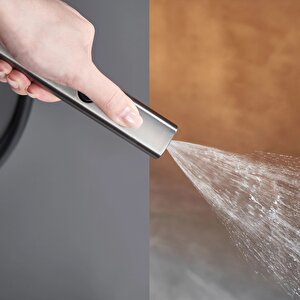 Piano Tepe Duş Sistemi Termostatik Metalik Gri Ds.pn710gr