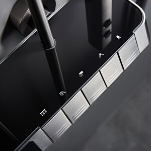 Piano Tepe Duş Sistemi Termostatik Metalik Gri Ds.pn710gr