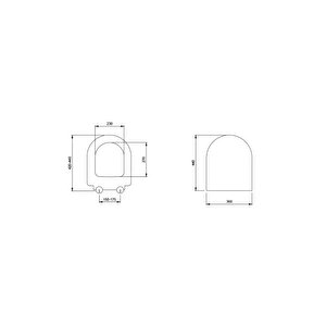 Pure S Kısa Klozet Kapağı Parlak Bisküvi A0302-014