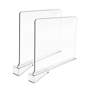 Ocean Home Textile 6'lı Şeffaf Akrilik Çanta Raf Düzenleyici 20 X 30 X 0.29 Cm