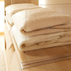 Ocean Home Textile 4'lü Şeffaf Akrilik Çanta Raf Düzenleyici 20 X 30 X 0.29 Cm