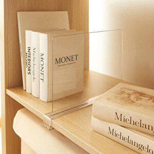 Ocean Home Textile 2'li Şeffaf Akrilik Çanta Raf Düzenleyici 20 X 30 X 0.29 Cm