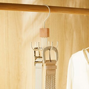 6 Kancalı Mat Beyaz Renk Kauçuk Kaplamalı Metal Çok Amaçlı Askı 14 X 7 Cm