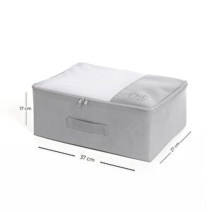 Ocean Home Textile 3'lü Gri Renk Bavul İçi Düzenleyici Set