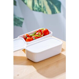 Nora Vakumlu Kapaklı Porselen 2 Li Kase 18 X 9 Cm