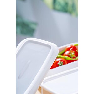 Acar Nora Vakumlu Kapaklı Porselen 2 Li Kase 18 X 9 Cm