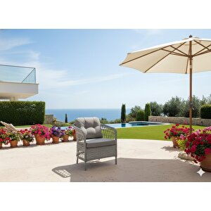 Verona Rattan  4 Kişilik Minderli Lüks Bahçe & Balkon Oturma Grubu