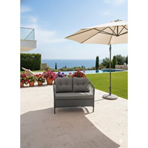 Verona Rattan  4 Kişilik Minderli Lüks Bahçe & Balkon Oturma Grubu