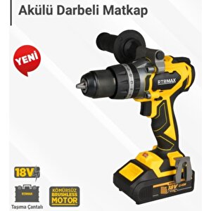 Rtrmax Rtx3010c Akülü 18v 2ah Darbeli̇ Matkap