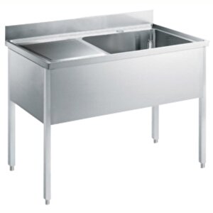 Electrolux Professional Tek Evyeli Tezgah, Evyesi 600x500 Mm, Damlalığı Solda - 1200 Mm Lg1216sxpn