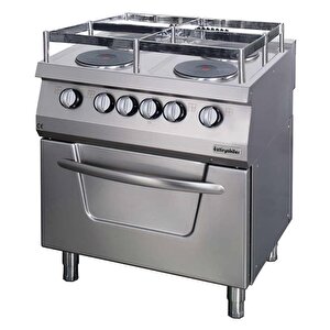 700 Seri Fırınlı Elektrikli Kuzine, Gemi Model, 4 Yuvarlak Büyük Plate, 80x70x85 Cm, Osoef 8070 S