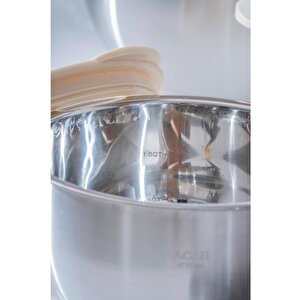 Acar Focus Pro Rendeli 9 Parça Karıştırma Saklama Kabı Krem 08121