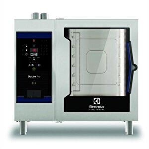Electrolux Professional Skyline Pro Kombi Fırın, Boylersiz, Dijital Kontrollü, 6x1/1gn, Elektrikli, Programlanabilir, Otomatik Temizlik, Sol Menteşeli Kapı Ecoe61c2al