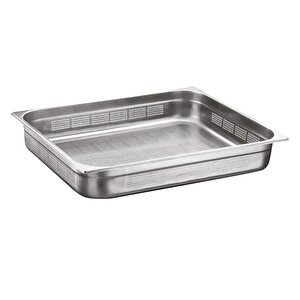 Delikli Gastronom Küvet, 15 Cm, Gnp 2/1