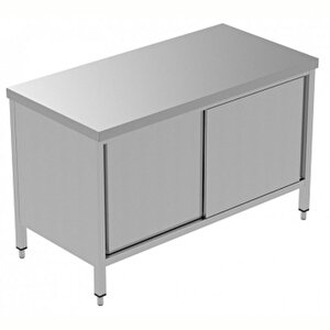 Electrolux Professional İki Taraftan Kapılı (pass-thru) Dolaplı Çalışma Tezgahı, 1 Ara Raflı Ve 4 Kayar Kapılı - 1400 Mm, Plus Gtnd1400e