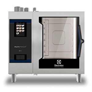 Electrolux Professional Skyline Premiums Kombi Fırın, Boylerli, Dokunmatik Ekran Kontrollü, 6x1/1gn, Gazlı, 3 Pişirme Modu (otomatik, Program, Manuel), Otomatik Temizlik, Soldan Menteşeli Kapı Ecog61t2gl