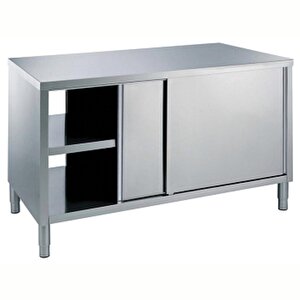 Electrolux Professional Dolaplı Çalışma Tezgahı, Pass-thru, 1 Ara Raf Ve 4 Kapılı - 1200 Mm Mtnd1200pn