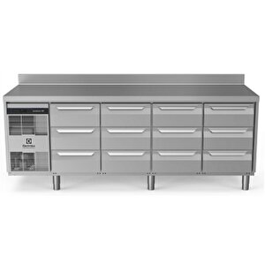 Electrolux Professional Endüstriyel Soğuk Tezgah 12x1/3 Çekmeceli 590 Lt,-2+10 °c, Aısı 304, Sırtlı Eh4h3cccc