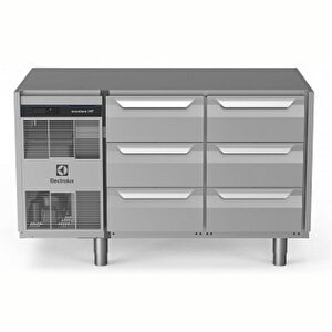 Electrolux Professional Endüstriyel Soğutmalı Tezgah 6x1/3 Çekmeceli 290 Lt -2+10°c, Aısı 304 Üst Tablasız Eh2h7cc