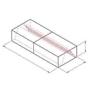 Kutu Tipi Çift Cidarlı Filtreli Duvar Tipi Davlumbaz, 350x100 Cm