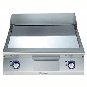 Electrolux Professional Elektrikli Set Üstü Izgara, Düz Krom Pleytli, Eğimli Tablalı, Termostatik Kontrol, Demonte Sırtlık Ve Spatula - 800 Mm E9ftehcs00