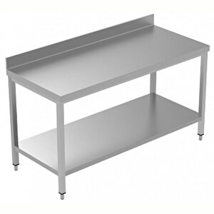 Electrolux Professional Sırtlı Çalışma Tezgahı, Taban Raflı - 1600 Mm, Plus Lsgtg1610e