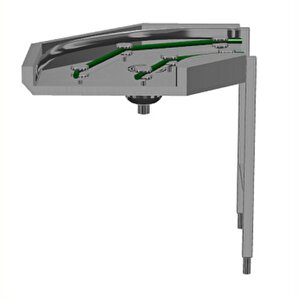 Electrolux Professional Sepetler İçin Kordonlu Konveyör, Kavisli - 90° Hsbcc90c