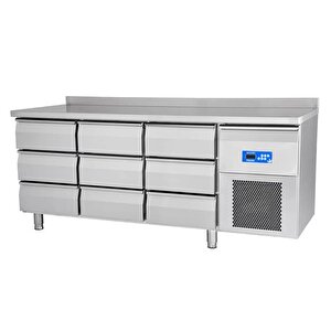 9 Çekmeceli Yatay Tip Derin Dondurucu, Tag 370 Lmv, 304 Kalite