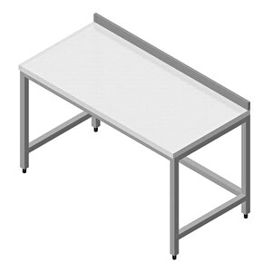 Çalışma Tezgahı Polietilen Tablalı Tek Çekmeceli 190x60 Cm