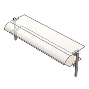 Servis Rafı, Çift Sıralı, 190x30 Cm