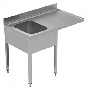 Electrolux Professional Tezgahaltı Bulaşık Makinesi Tezgahı, 1 Evye (500x500 Mm) & Sağ Tarafta Süzdürme - 1200 Mm, Plus Glr1dsxpe