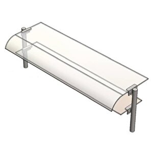 Servis Rafı, Çift Sıralı, 150x30 Cm