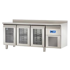 3 Cam Kapılı Yatay Tip Buzdolabı, Tag 370 Nmv 304 Kalite