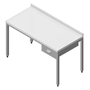 Çalışma Tezgahı Polietilen Tablalı Tek Çekmeceli 140x60 Cm