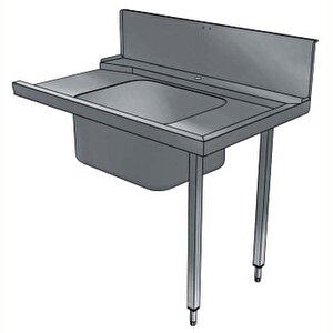 Electrolux Professional Bulaşık Giriş Tezgahı, Tek Evyeli (600x500 Mm), Giyotin Tip Bulaşık Makinesi İçin, 300 Mm Sırt, Sağdan Sola - 1200 Mm Bhhpt6b12r