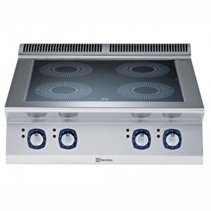 Electrolux Professional Endüstriyel 4 Zonlu Set Üstü Endüksiyon Ocak, Her Zon 5 Kw, 9 Güç Kademesi, Derinlik 730 Mm - 800 Mm E7ineh400p